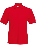Fruit of the Loom Heavy 65/35 Pique Polo – polo tričko z hrubej bavlny 16.3204 červené
