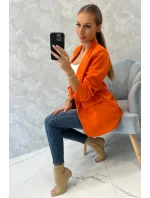 Bunda s klopami elegantná oranžová