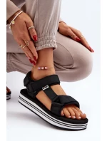 Damskie Sandały Na Platformie Lee Cooper LCW-24-05-2753 Czarne