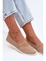 Športové baleríny s opaskom Beige Charmy Športové baleríny s opaskom Beige Charmy