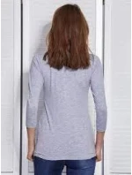 Dámska blúzka CZ BZ 1417.97 Svetlo šedá - FPrice Dámska blúzka CZ BZ 1417.97 Svetlo šedá - FPrice