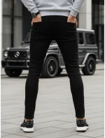 Pánske čierne nohavice FashionStreet UX3852