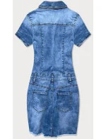 Svetlomodré džínsové šaty s pretrhnutiami (GD6622)