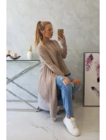 Blúzka s rozšíreným spodným dielom tmavo béžová Blúzka s rozšíreným spodným dielom tmavo béžová