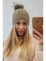 Fleecová čiapka Daria K217 light khaki