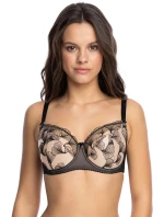 Dámska podprsenka Filipa 1130 Black with beige - Gaia Dámska podprsenka Filipa 1130 Black with beige - Gaia