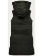 Obojstranná dámska vesta typu "lamb" v army farbe J Style (16M9166-136) Obojstranná dámska vesta typu "lamb" v army farbe J Style (16M9166-136)