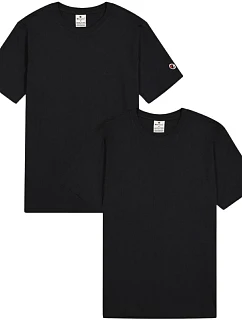 Champion pánske tričko s krátkym rukávom 2-pack black 220267 KK001 pánske tričko