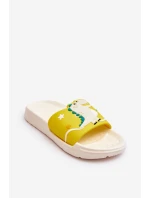 Dziecięce Klapki Dinozaur T-Rex Beżowe Bernis