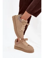 Dámské tenisky s teplou podšívkou Béžové Cyrissa