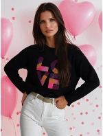 Dámsky oversize sveter HARPER black FashionStreet MY1982