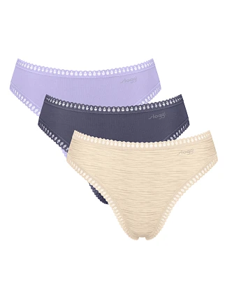 Dámske nohavičky GO Crush High leg C3P – Lilac – lila M026 – SLOGGI Dámske nohavičky GO Crush High leg C3P – Lilac – lila M026 – SLOGGI