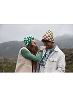 Beechfield B 531 Pletená čiapka „Checkerboard“ 53.0531 classic red/true pink
