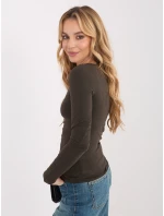 Blúzka WT BZ A1174.29P tmavohnedá