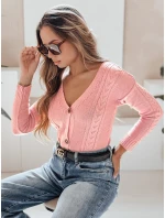 Dámsky sveter MELANIA pink FashionStreet MY1652 Dámsky sveter MELANIA pink FashionStreet MY1652