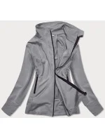 Šedá dámska mikina so stojačikom (HD150-03)