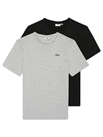 Fila Brod pánske tričko 2 pak black, grey FAM0083 83227 pánske
