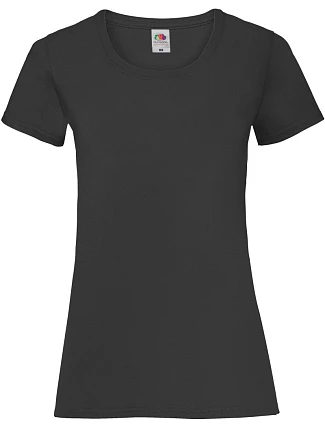 Fruit of the Loom Lady-Fit Valueweight T Dámske tričko 16.1372 čierne Fruit of the Loom Lady-Fit Valueweight T Dámske tričko 16.1372 čierne