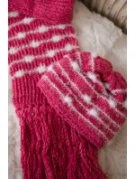 Dámska súprava so šatkou Anika K304 malinová