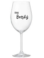 Pán Boh - číry pohár na víno 350 ml