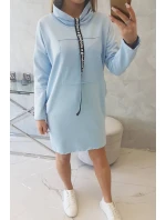 Šaty s kravatou modrej Šaty s kravatou modrej