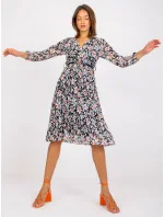 Šaty DHJ SK 10536A 1.80 čiernobielych