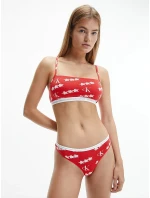 Dámska bralettka 2 pack 000QF6040E - W5H - Červená, Biela - Calvin Klein Dámska bralettka 2 pack 000QF6040E - W5H - Červená, Biela - Calvin Klein