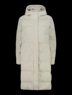 Dámska dlhá zimná bunda CMP Zateplený nepremokavý kabát béžová (34K0096/A238)