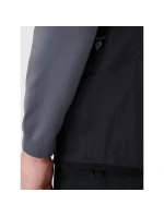 Pánska páperová trekingová vesta s Primaloftom Black 4F 4FWSS25TVJAM177-22S pánska