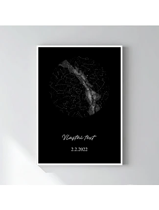 Personalizovaný magický fotorámik – 50x70 – hviezdna mapa Personalizovaný magický fotorámik – 50x70 – hviezdna mapa