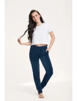 Dámske velúrové nohavice 310 3XL