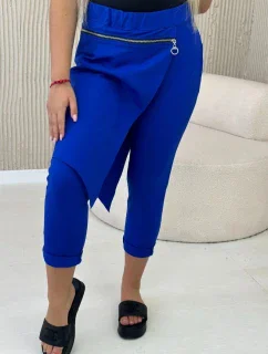 Punto Milano Zimné nohavice s ozdobným zipsom chrpová modrá