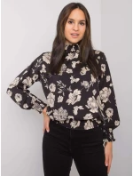 Blúzka DHJ BZ 8501.79 čierna a béžová