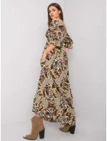 Šaty DHJ SK 13965.71P čierna a béžová