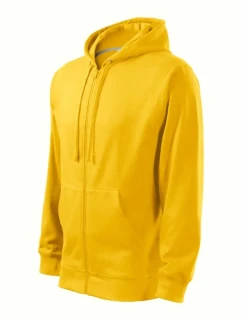 Trendy mikina na zips Pánske žlté