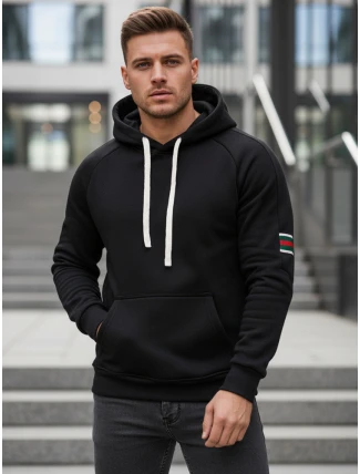 Pánska mikina s kapucňou čierna FashionStreet BX5943