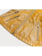 Žltá bunda ramoneska so stojačikom (B14-7)