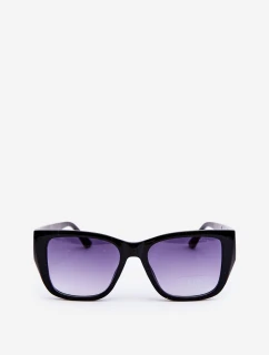 Damskie Okulary Przeciwsłoneczne Z Ozdobnymi Detalami UV400 Czarne