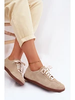 Dámske semišové kožené tenisky Barefoot Zazoo N1243 Beige Dámske semišové kožené tenisky Barefoot Zazoo N1243 Beige