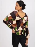 Blúzka DHJ BZ 6550.74P hnedá