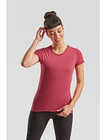 Fruit of the Loom Lady-Fit Iconic 150 T Dámske tričko 16.1432 melírovaná bordová