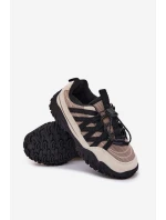 Sneakersy Dziecięce Ze Ściągaczem Beżowe Nanelita