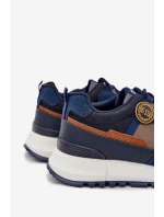 Buty Sportowe Sneakersy Męskie Big Star RR174279 HI-POLY SYSTEM Granatowe
