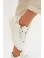 Kožené dámské polobotky se zipem Bíloblaté Dorothea