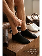 Pánske členkové ponožky Ultra Thin Black Pánske členkové ponožky Ultra Thin Black
