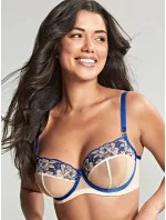 Podprsenka Rosa Balcony modro-béžová 10791 - Panache Podprsenka Rosa Balcony modro-béžová 10791 - Panache
