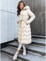 Dámsky zimný kabát SCARLET white FashionStreet TY5516 Dámsky zimný kabát SCARLET white FashionStreet TY5516