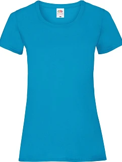 Fruit of the Loom Lady-Fit Valueweight T Dámske tričko 16.1372 azúrovomodré