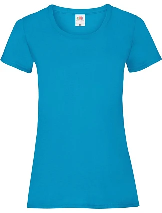 Fruit of the Loom Lady-Fit Valueweight T Dámske tričko 16.1372 azúrovomodré Fruit of the Loom Lady-Fit Valueweight T Dámske tričko 16.1372 azúrovomodré