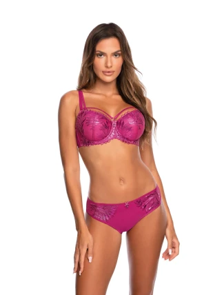 Dámska push-up podprsenka V-10261 Fuchsia dark pink - Axami